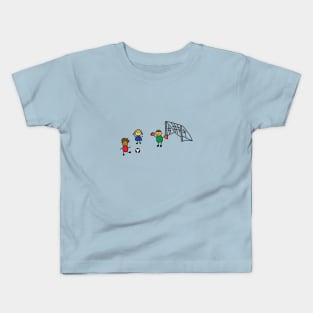 kids playing soccer Kids T-Shirt